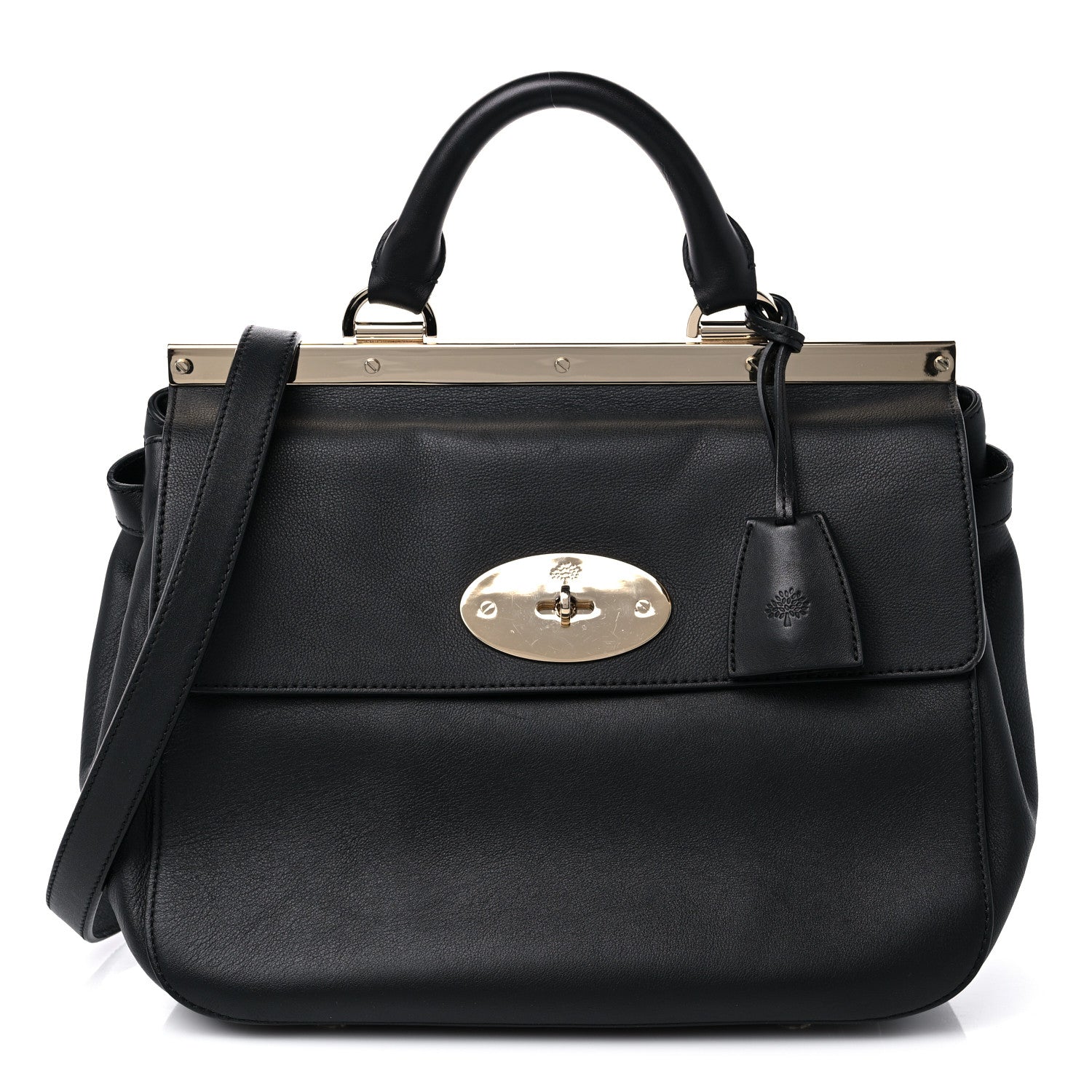 Mulberry Calfskin Suffolk Black 1 of 11