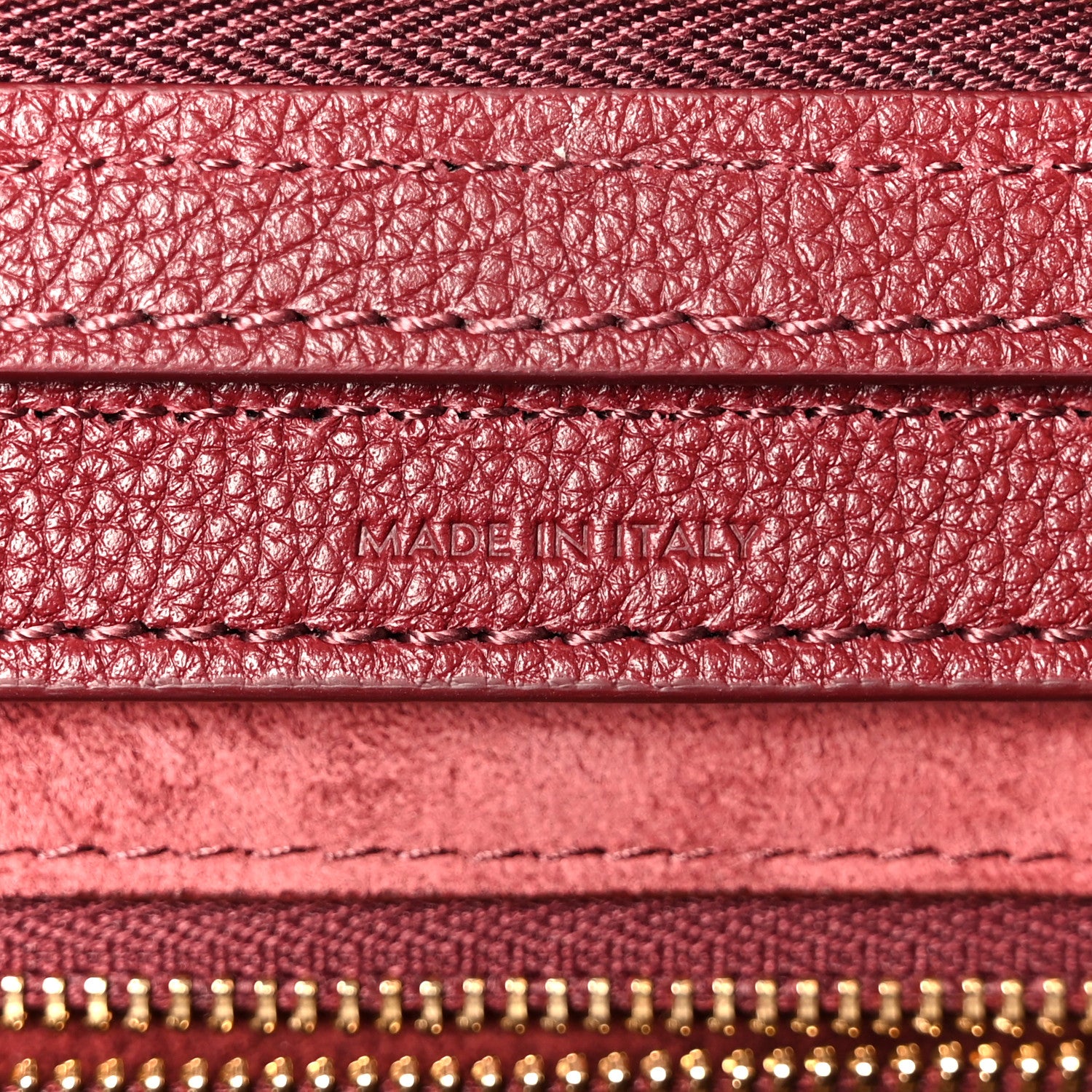 Celine Grained Calfskin Little New Luggage Syrah 6 of 10