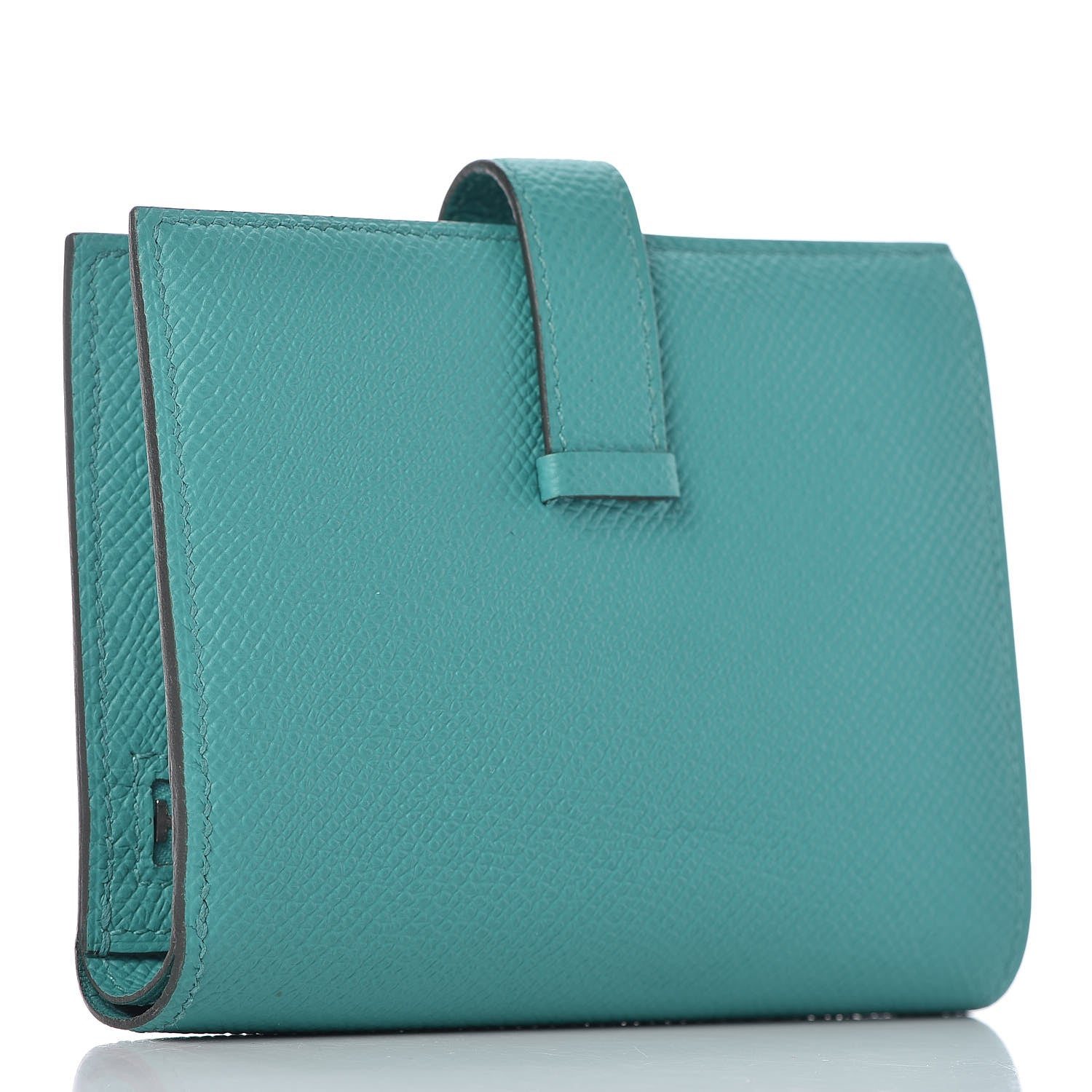 Hermes Epsom Bearn Compact Wallet Vert Verone 3 of 8
