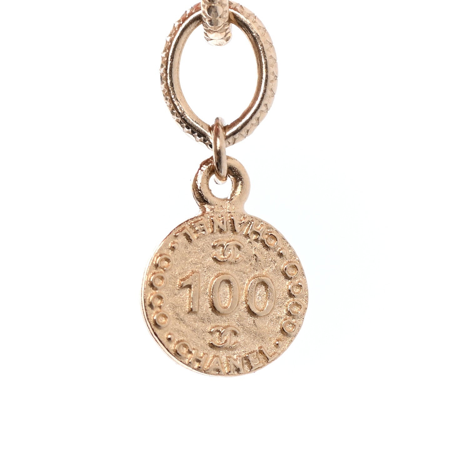 Chanel Pearl CC 100th Anniversary Necklace Light Gold 5 of 7