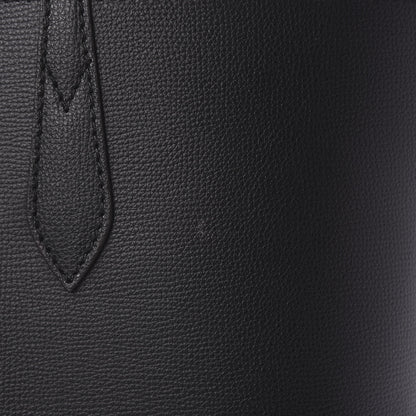 Burberry Grainy Calfskin Haymarket Check Medium Reversible Tote Black 15 of 16