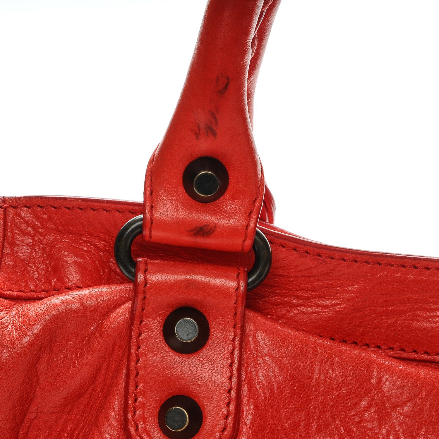 Balenciaga Agneau Classic Hardware City Vermillion 8 of 12