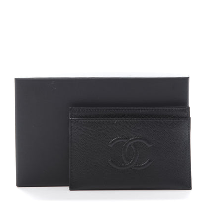 Chanel Caviar Timeless CC Card Holder Black 9 of 9