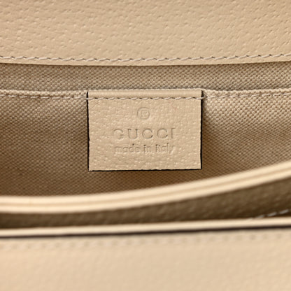 Gucci Textured Calfskin Crystal Bamboo Web Mini Dionysus Top Handle Bag Mystic White 6 of 9