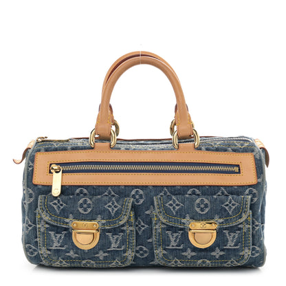 Louis Vuitton Monogram Denim Neo Speedy Blue 1 of 13