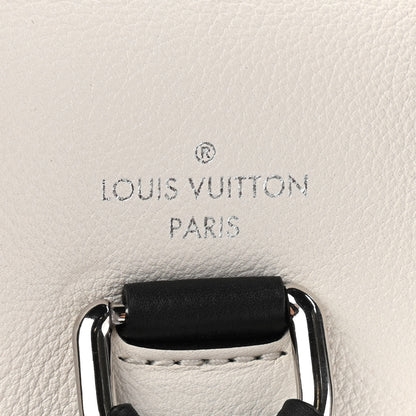 Louis Vuitton Calfskin Mechanical Flowers Lockme Backpack Black White 6 of 10