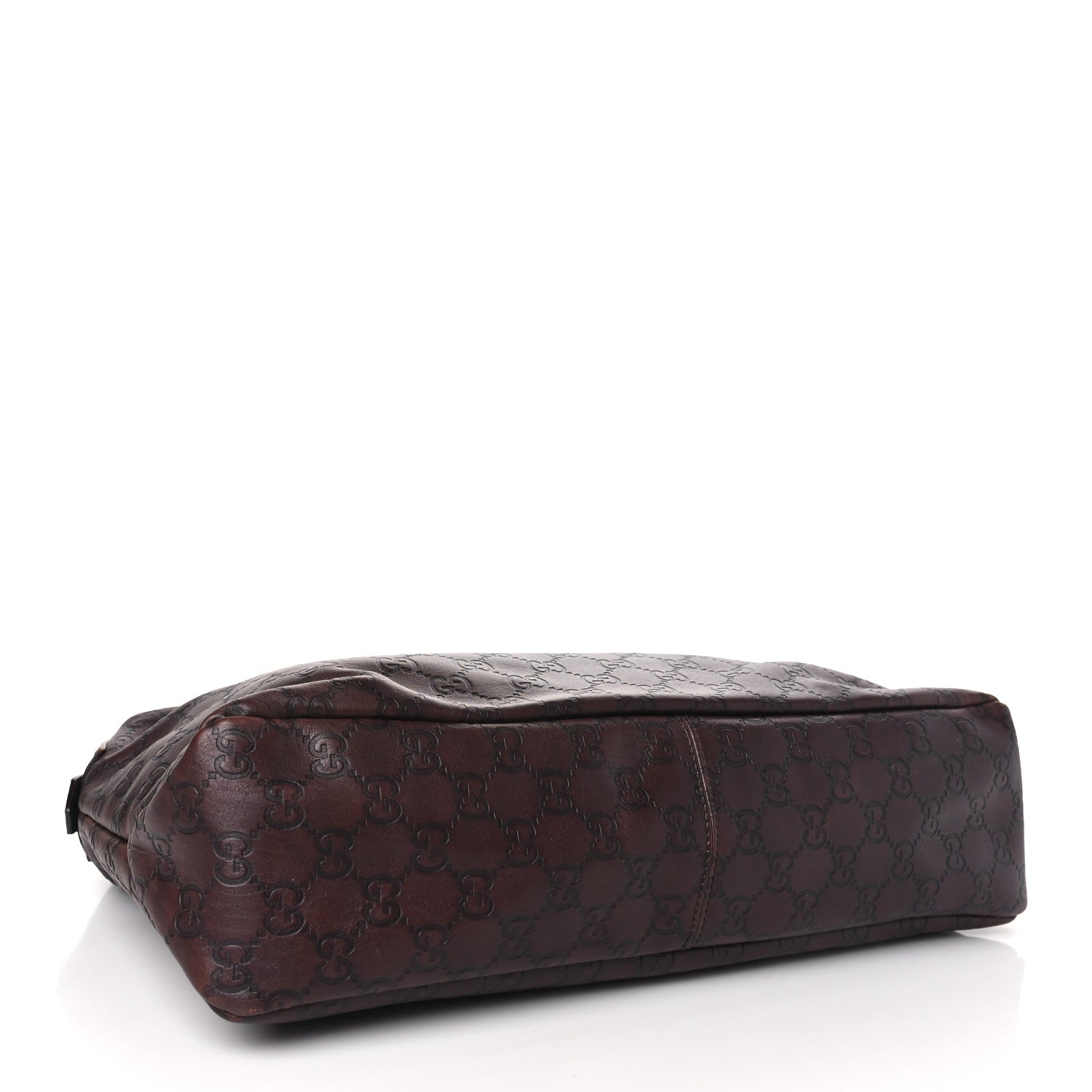 Gucci Guccissima Medium Horsebit Chain Hobo Dark Brown 4 of 11