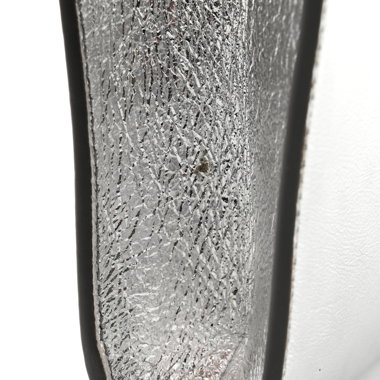 Saint Laurent Metallic Calfskin Monogram Large Belle De Jour Clutch Silver 8 of 8