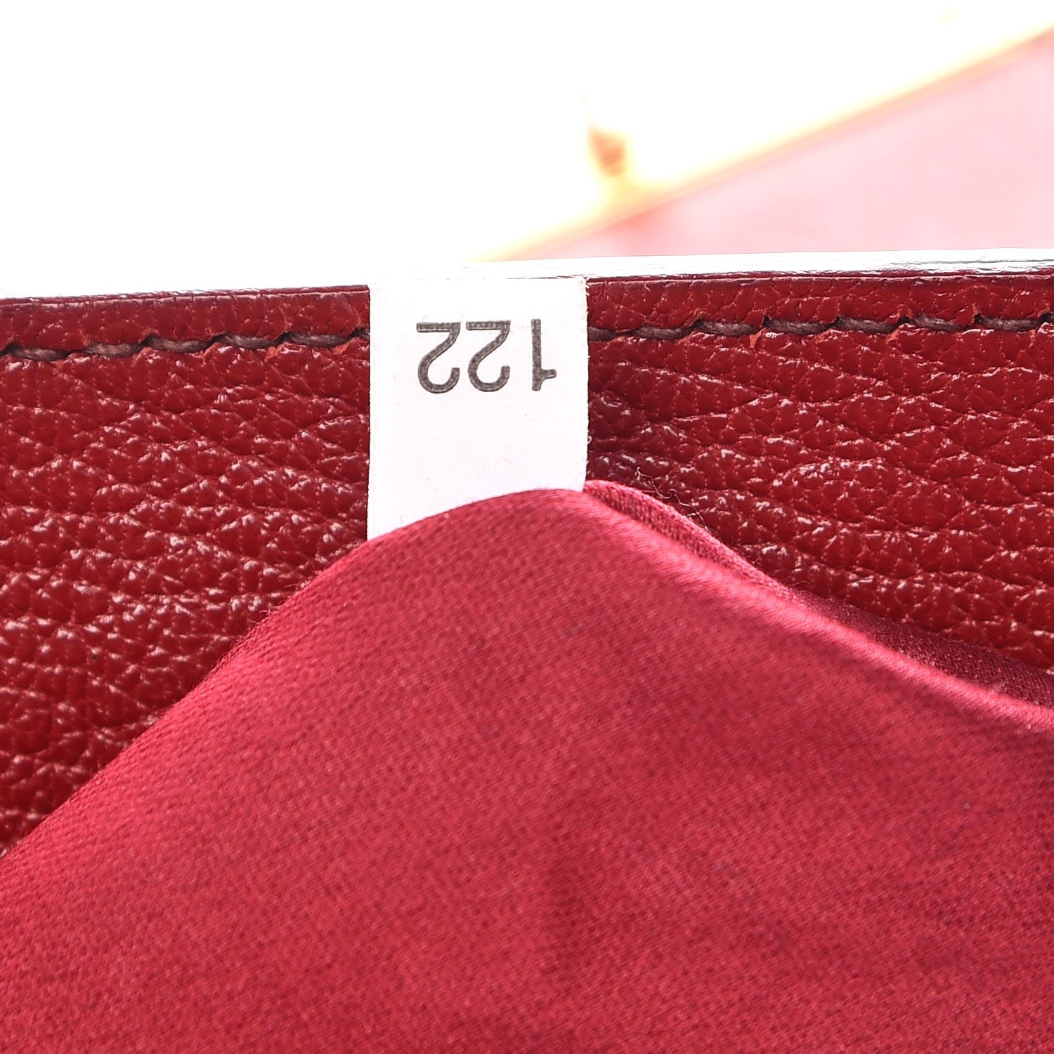 Miu Miu Goatskin Madras Shopping Tote Mandarino Rubino 9 of 10