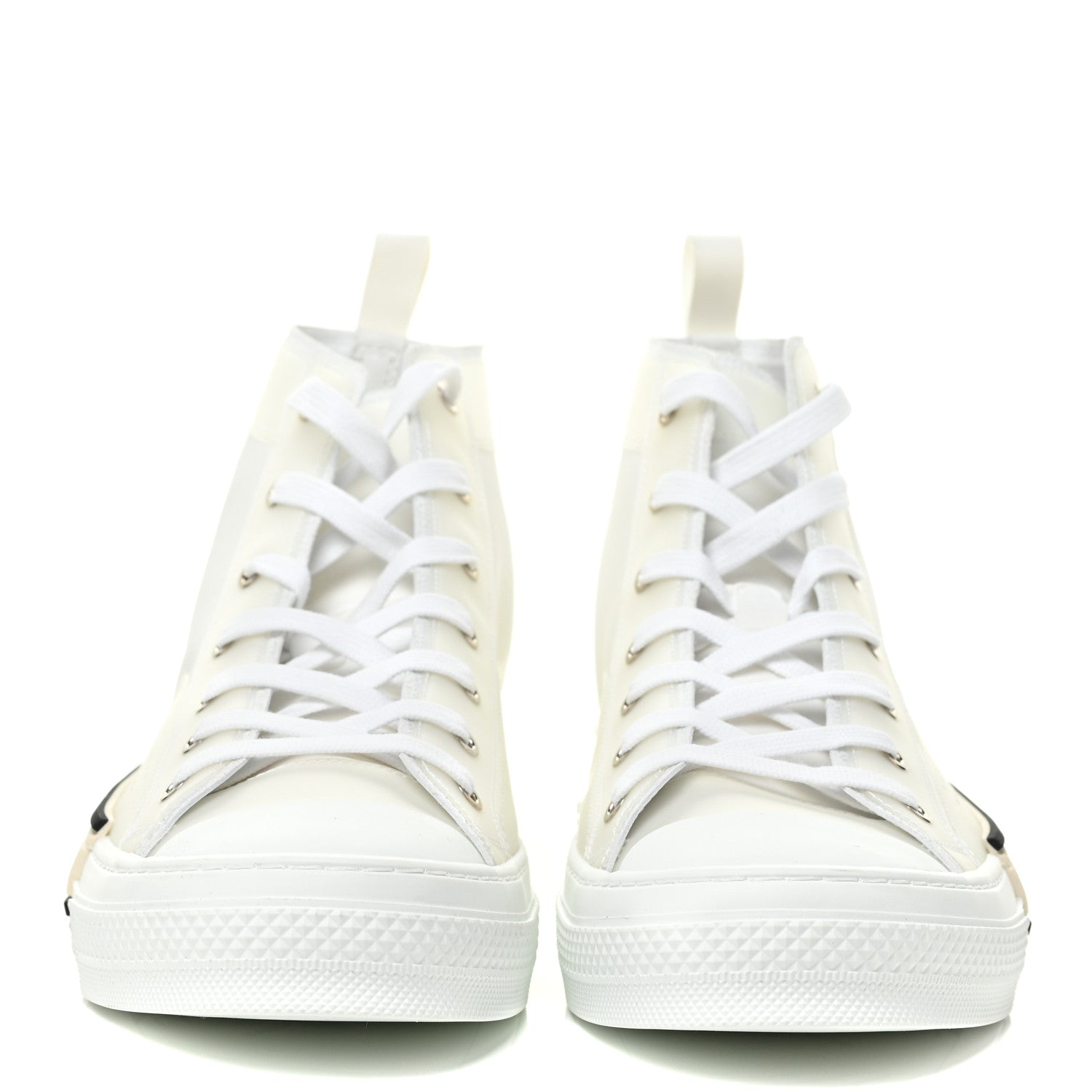 Christian Dior Canvas Mens B23 High Top Sneakers 45 White 2 of 12