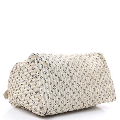 Louis Vuitton Mini Lin Croisette Speedy 30 Blue 3 of 19