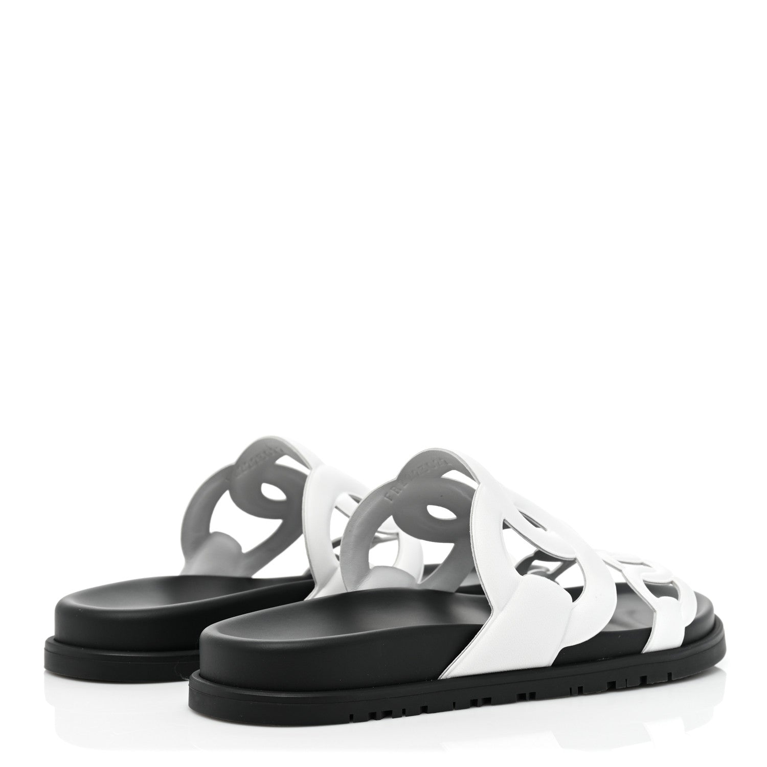 Hermes Nappa Womens Extra Sandals 36.5 White 4 of 9