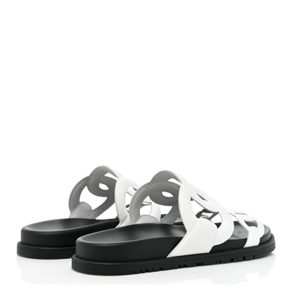 Hermes Nappa Womens Extra Sandals 36.5 White 4 of 9