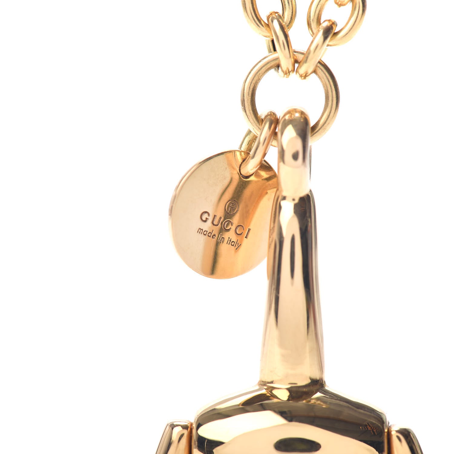 Gucci 18K Yellow Gold Horsebit Pendant Necklace 5 of 5
