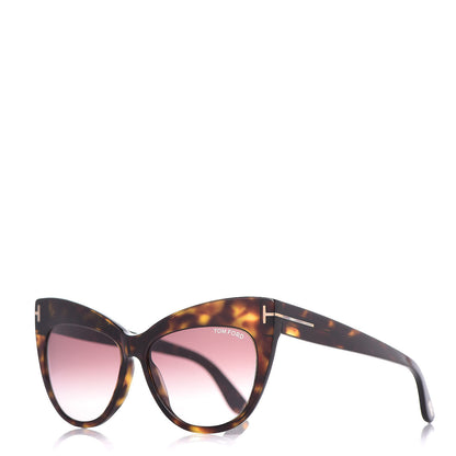 Tom Ford Nika Cat Eye Sunglasses TF523 Havana 1 of 7