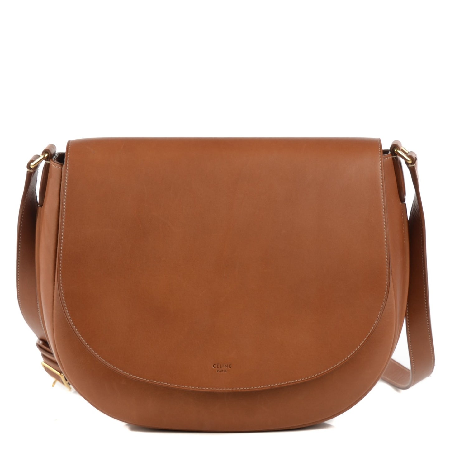 Natural Calfskin Trotteur Messenger Tan