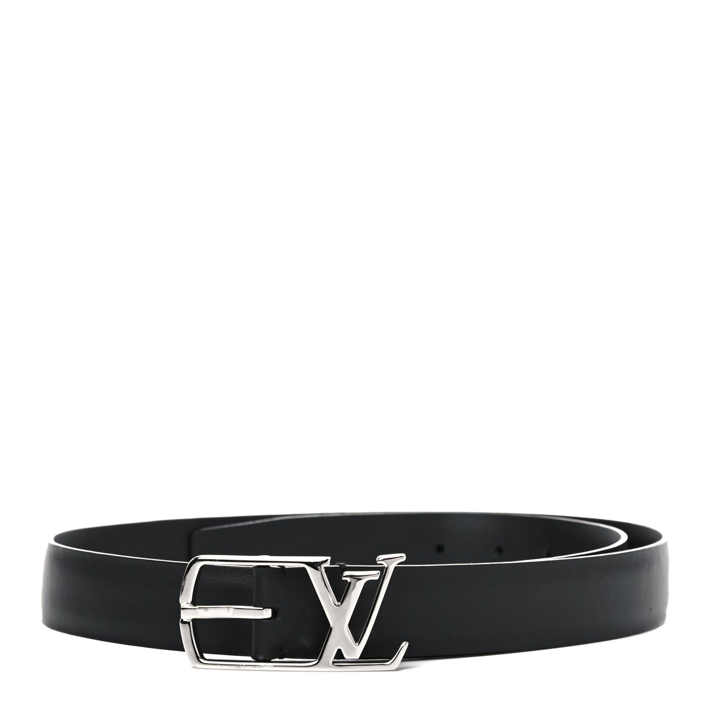 Calfskin 30mm Neogram LV Belt 95 38 Black