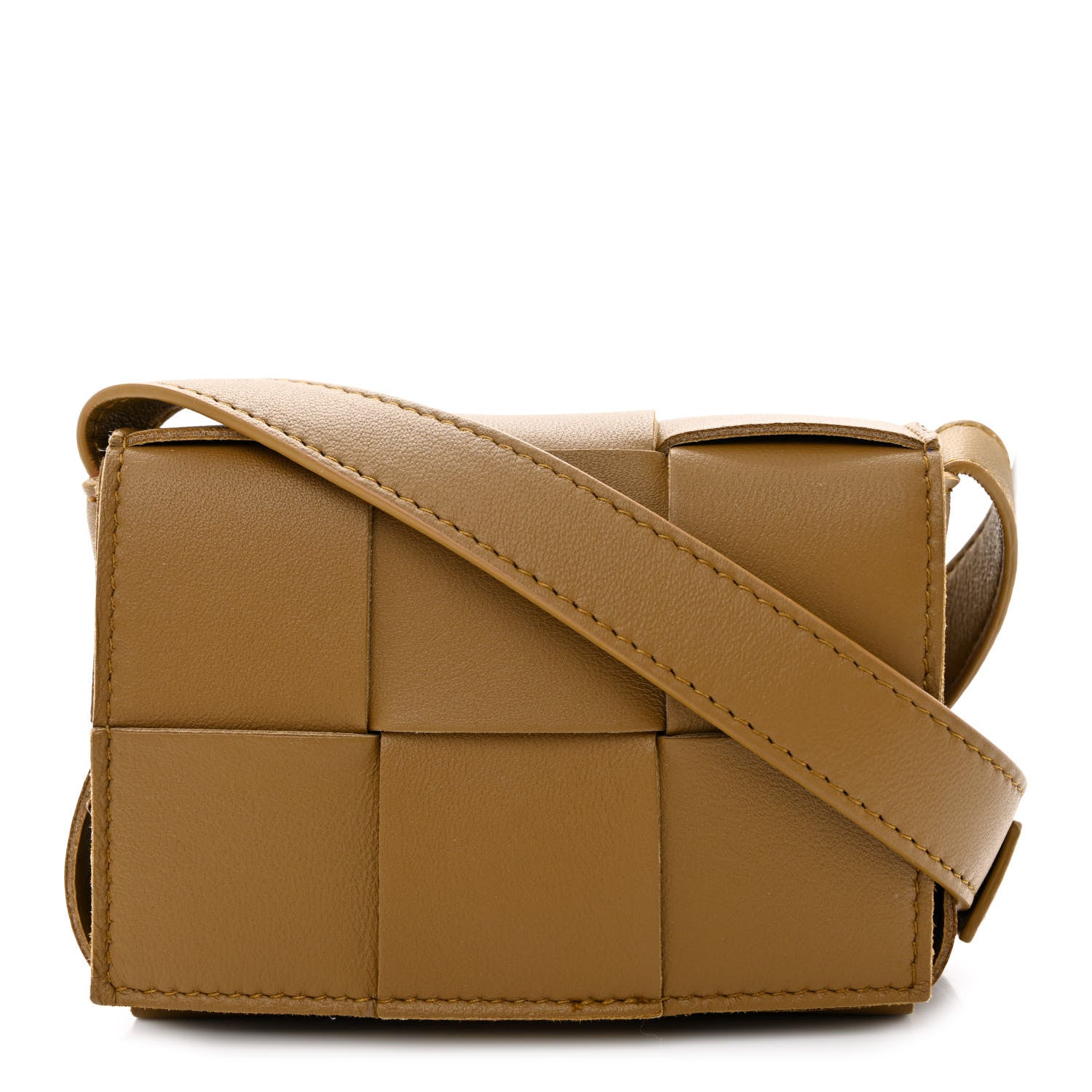 Bottega Veneta Lambskin Maxi Intrecciato Extra Mini Cassette Crossbody Bag Acorn 1 of 10