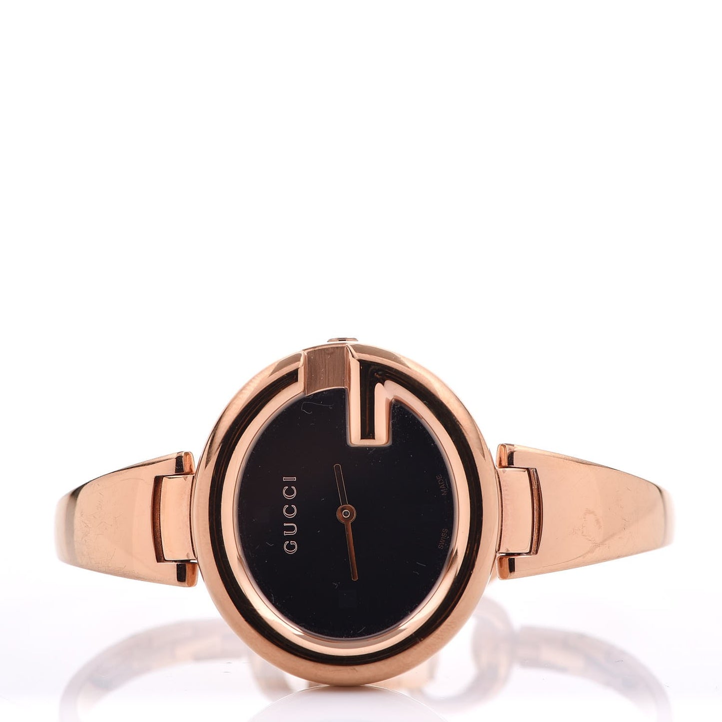 Stainless Steel 36mm Guccissima Quartz Watch Black