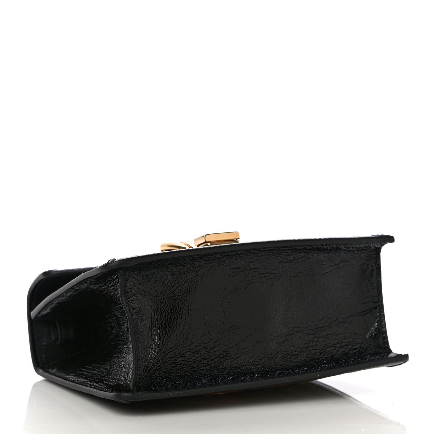 Velvet GG Monogram Web Mini Sylvie Top Handle Bag Brown Black Oro Vecchio