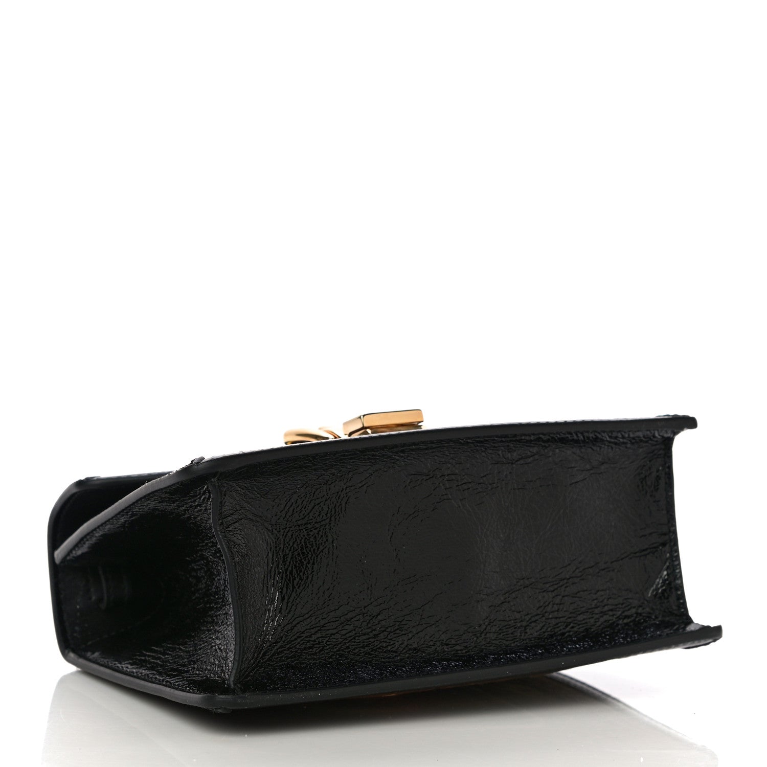 Gucci Velvet GG Monogram Web Mini Sylvie Top Handle Bag Brown Black Oro Vecchio 4 of 11