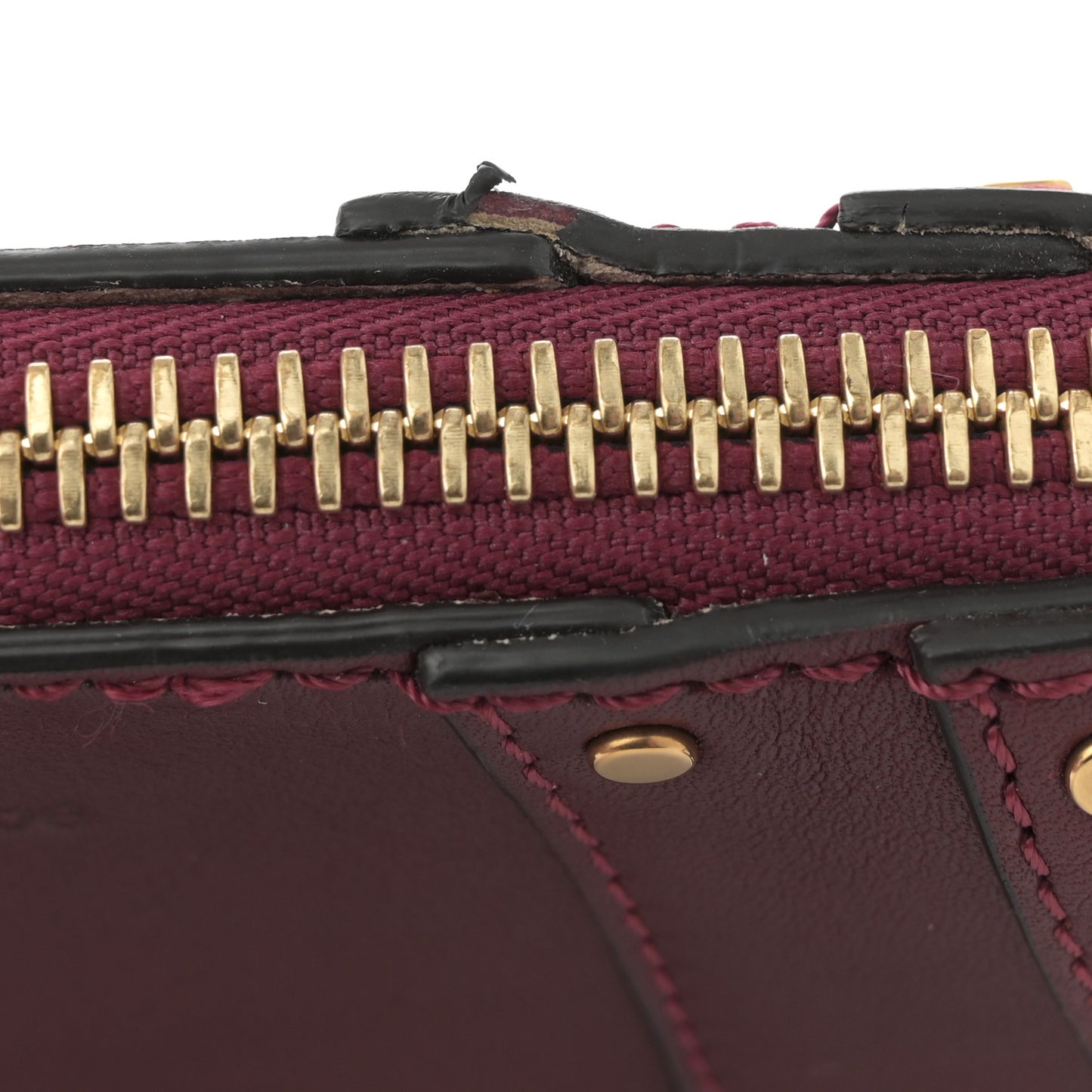 Grained Calfskin Nano Hayley Hobo Red