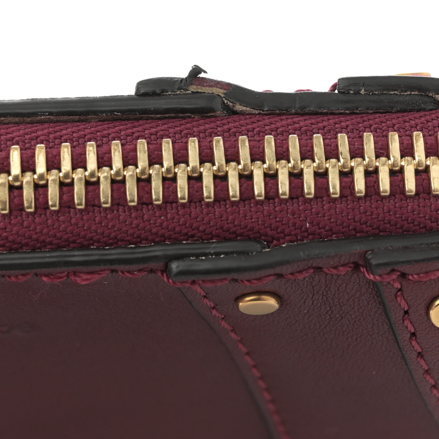 Chloe Grained Calfskin Nano Hayley Hobo Red 12 of 12