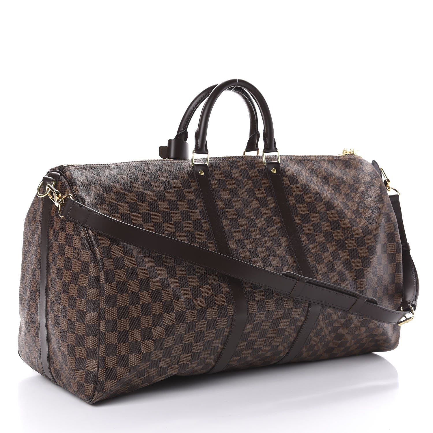 Louis Vuitton Damier Ebene Keepall Bandouliere 55 3 of 9