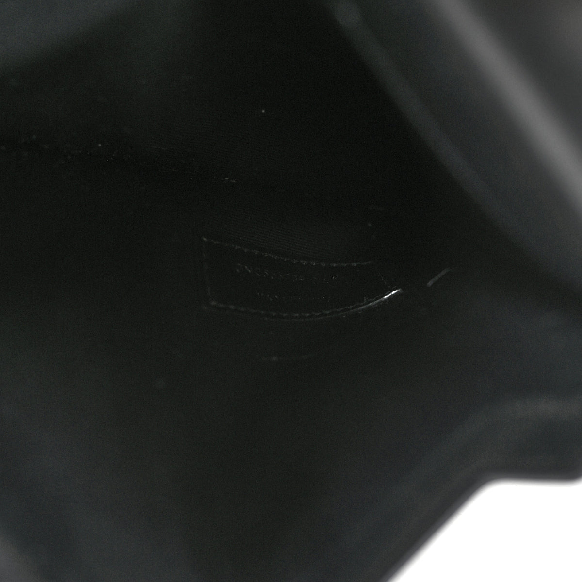 Patent Calfskin Monogram Uptown Clutch Black