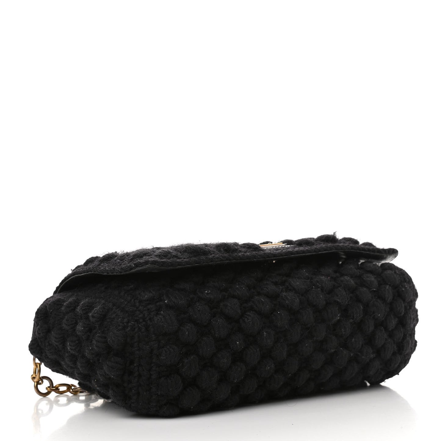 Crochet Miss Sicily Chain Flap Black