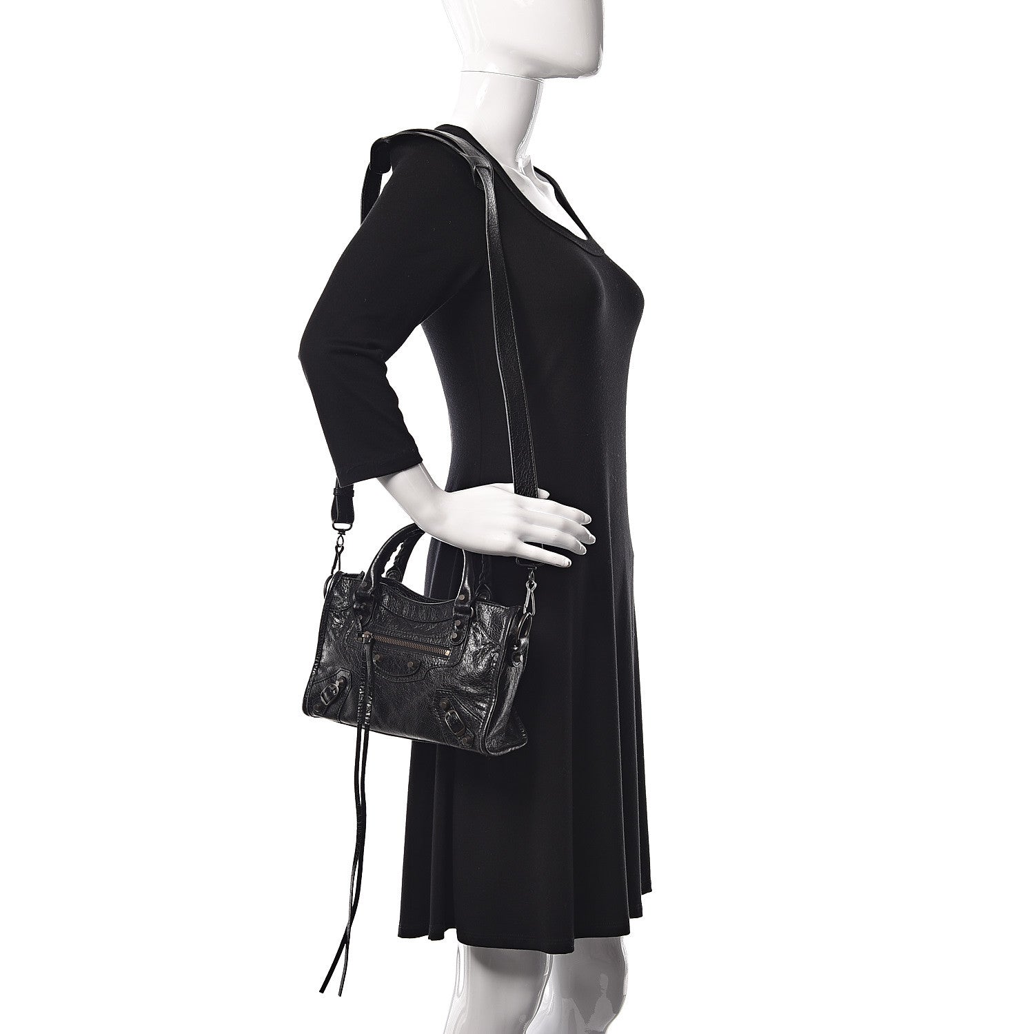 Balenciaga Agneau Classic Hardware Mini City Black 2 of 10