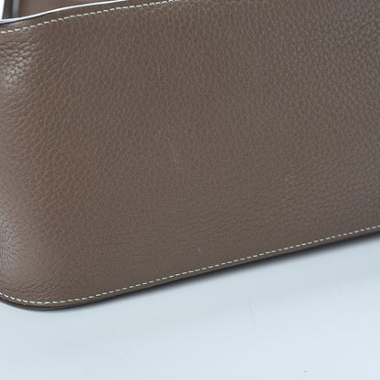 Hermes Taurillon Clemence Jypsiere 28 Etoupe 13 of 15