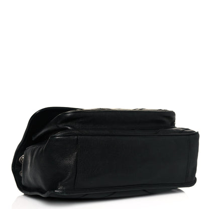 Saint Laurent Calfskin Matelasse Monogram Microstud Medium Niki Chain Satchel Black 4 of 10