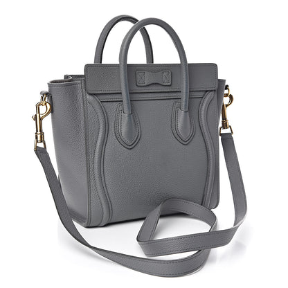 Celine Baby Drummed Calfskin Nano Luggage Kohl 3 of 11