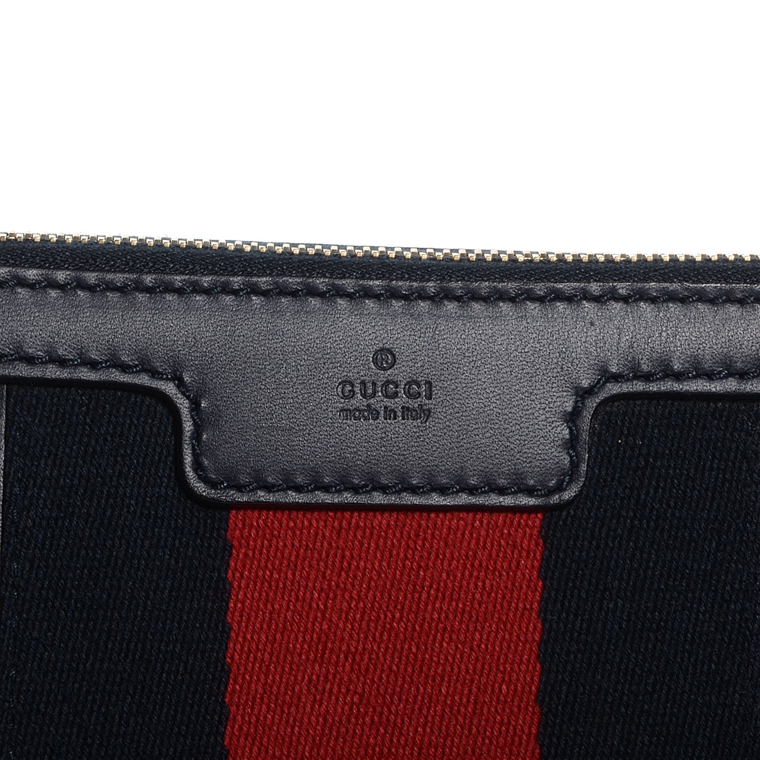 Gucci Monogram Vintage Web Medium Half Moon Hobo Navy 8 of 10