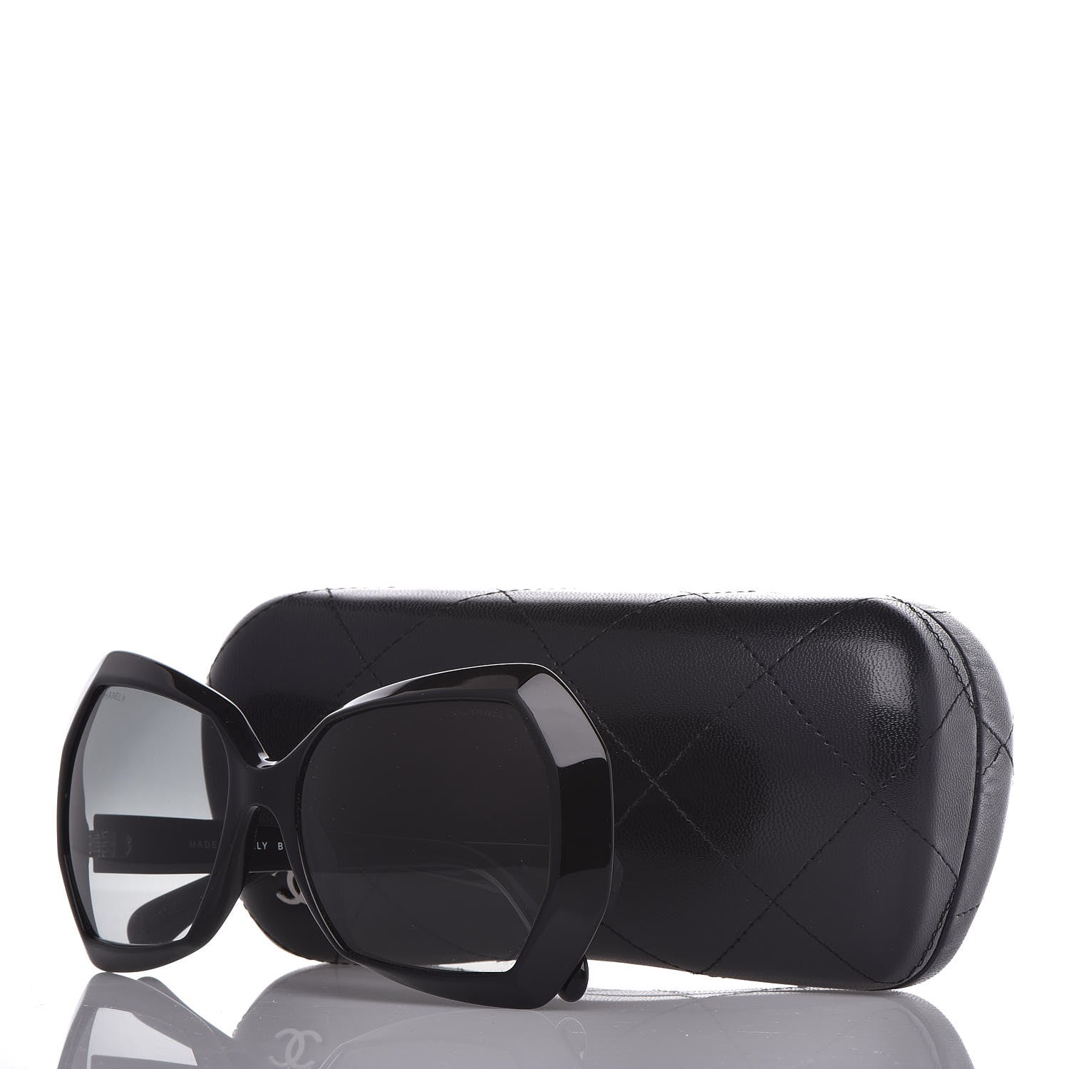 Chanel Acetate Oversized Sunglasses 5365 Black 7 of 7
