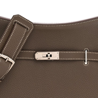 Hermes Taurillon Clemence Jypsiere 28 Etoupe 8 of 12