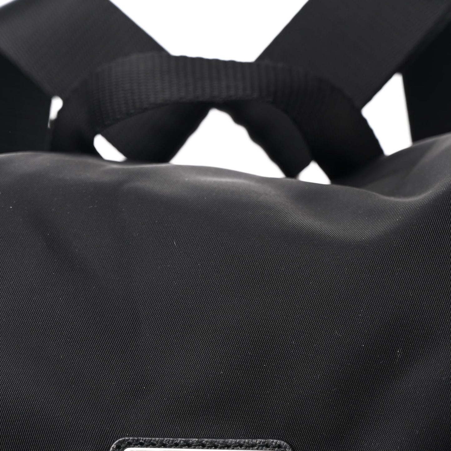 Tessuto Nylon Saffiano Medium Backpack Black
