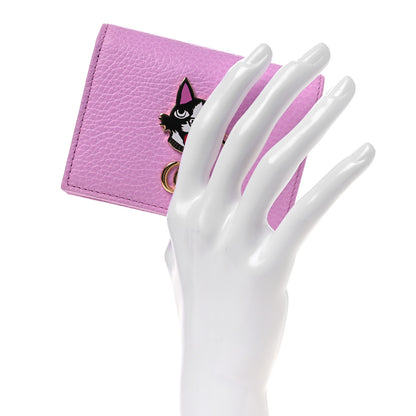 Gucci Dollar Calfskin Bosco Card Case Wallet Malva 2 of 11