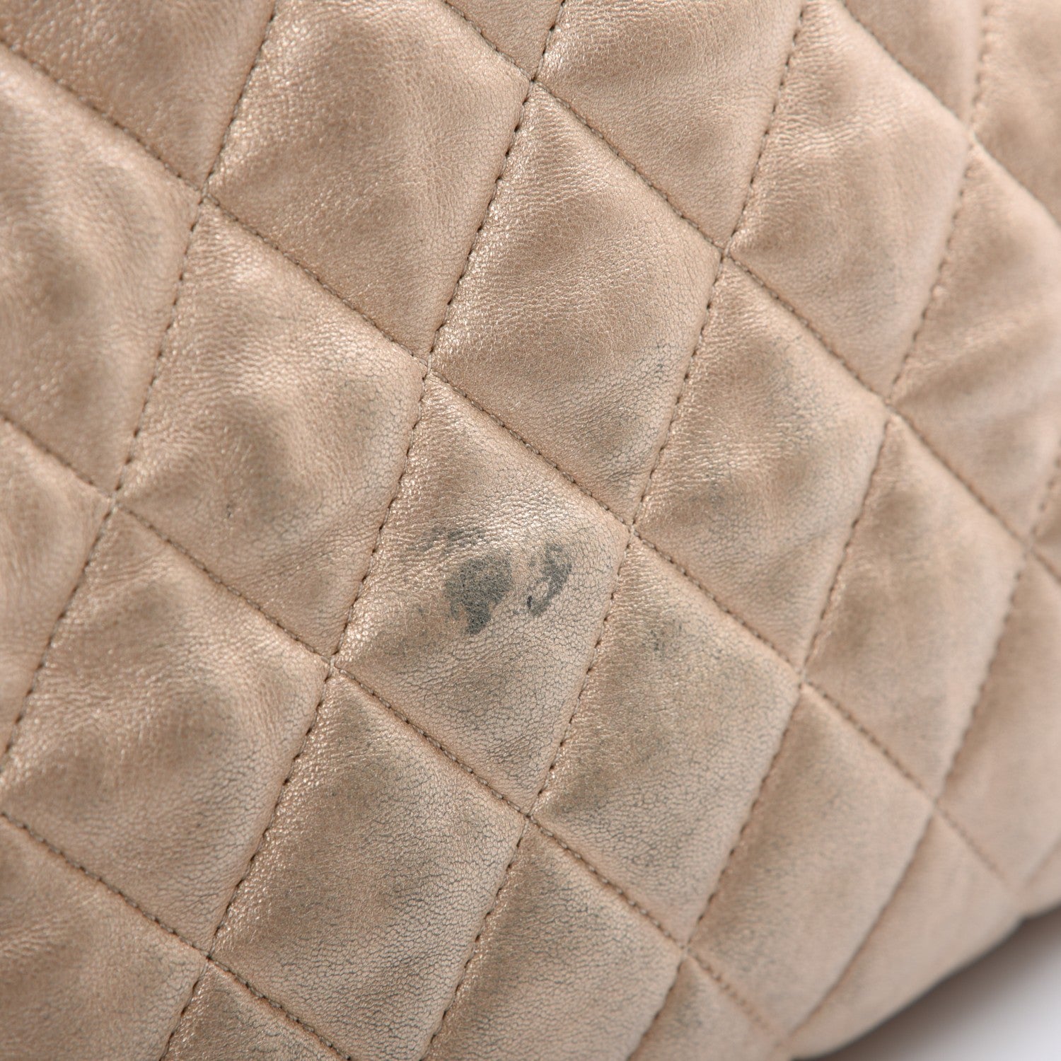 Chanel Metallic Lambskin Coco Cocoon Bowler Light Gold 10 of 15