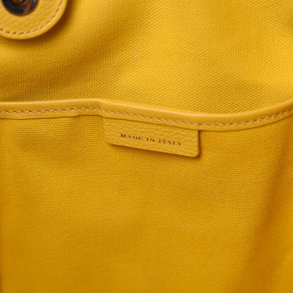 Burberry Haymarket Check Small Peony Rose Tote Larch Yellow 7 of 16