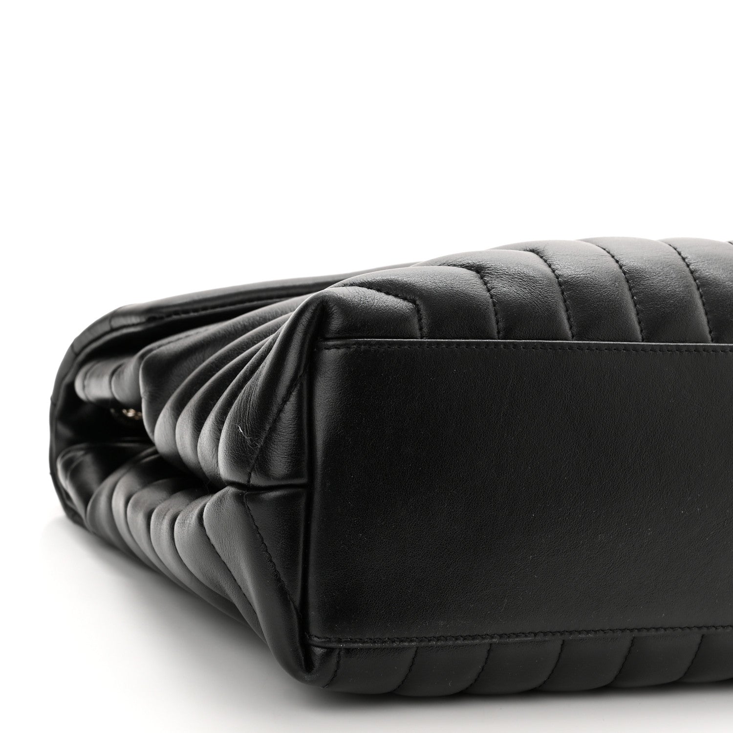 Saint Laurent Calfskin Y Quilted Monogram Medium Loulou Chain Satchel Black 8 of 11