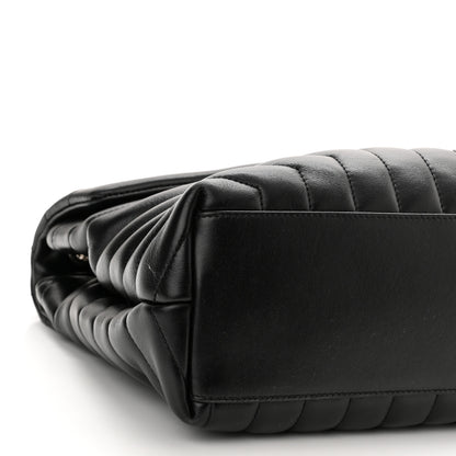 Saint Laurent Calfskin Y Quilted Monogram Medium Loulou Chain Satchel Black 8 of 11