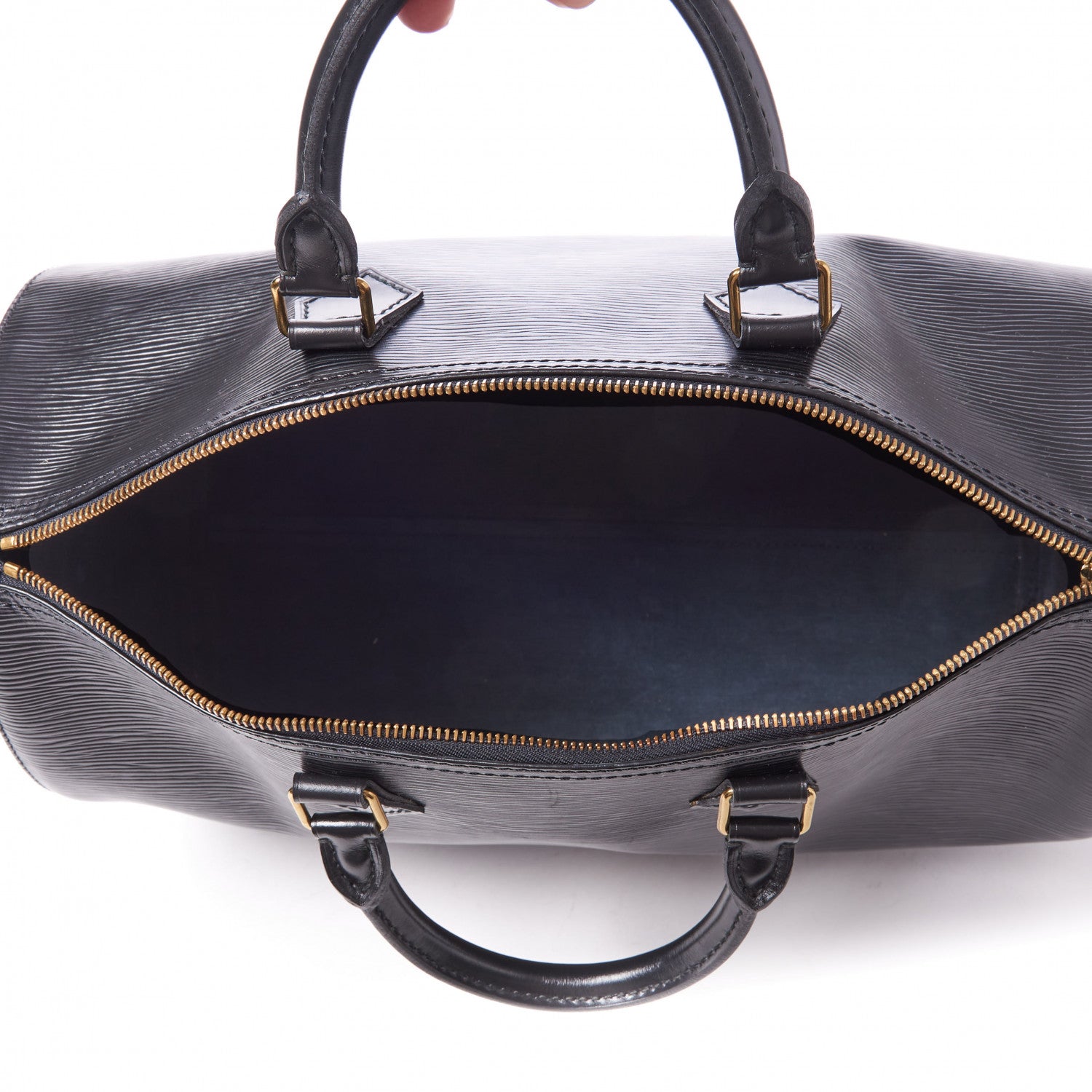 Louis Vuitton Epi Speedy 35 Black 4 of 8