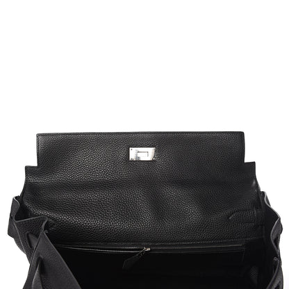 Hermes Taurillon Clemence Retourne Kelly 40 Black 27 of 34