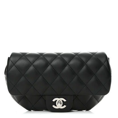 Chanel Calfskin Quilted CC Uniform Flap Belt Bag Black 1 of 10