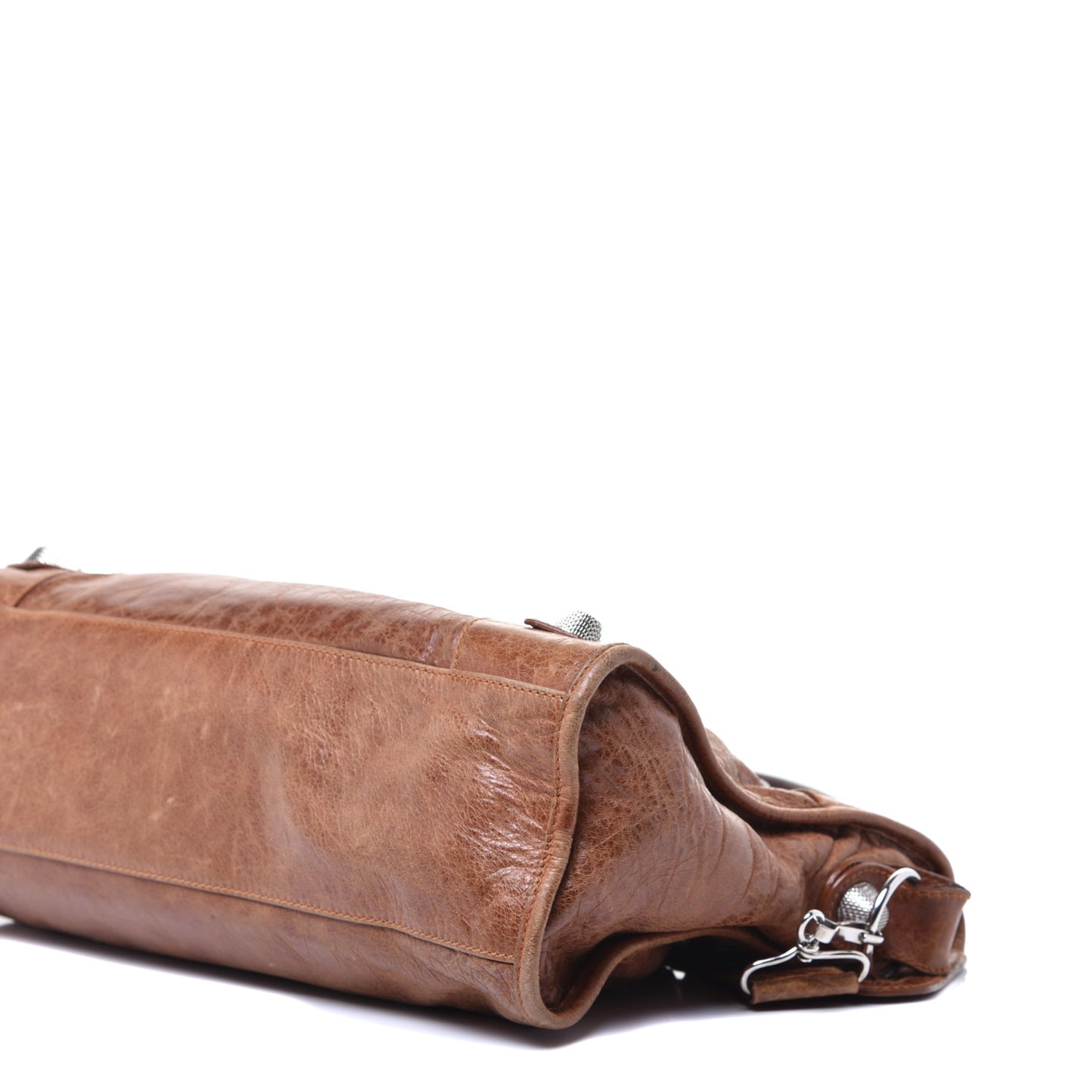 Agneau Giant 21 Silver Hardware City Sienna