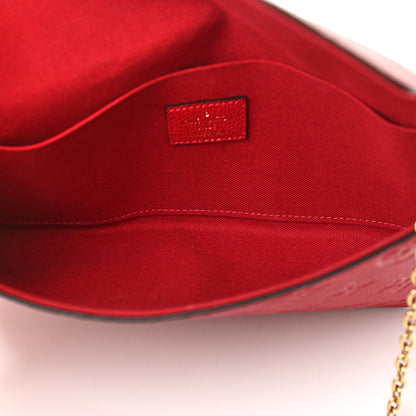 Louis Vuitton Empreinte Pochette Felicie Chain Wallet Scarlet 6 of 13