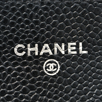 Chanel Caviar Quilted Flap Card Holder Wallet Black 6 of 11