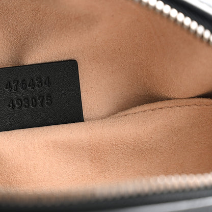 Gucci Calfskin Matelasse GG Marmont Belt Bag 85 34 Black 6 of 13
